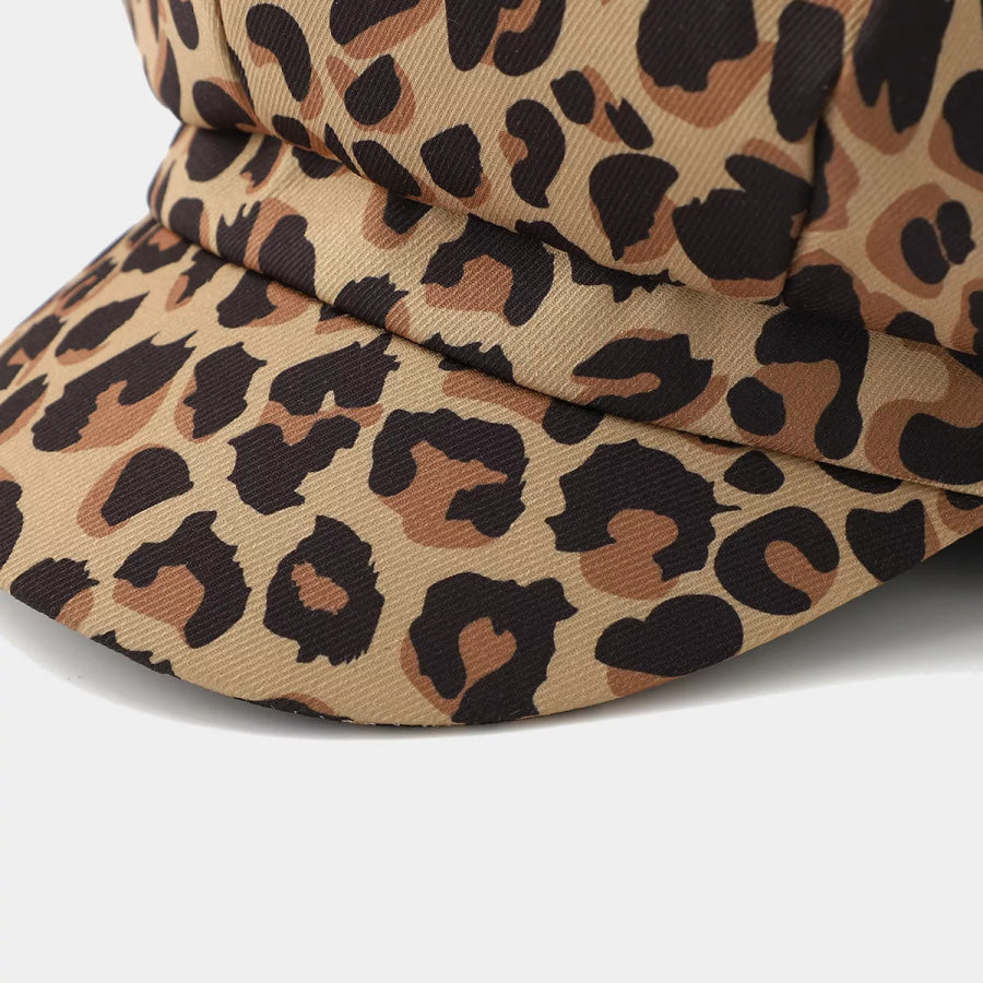 Animal Print Newsboy Hat Apparel and Accessories