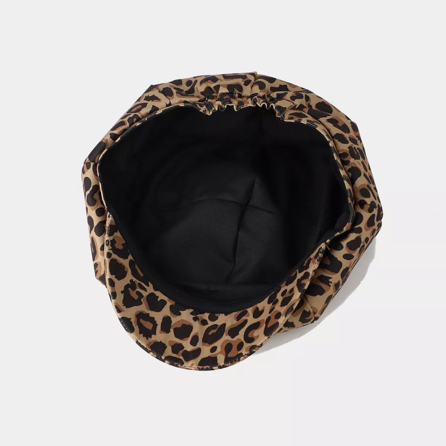 Animal Print Newsboy Hat Apparel and Accessories