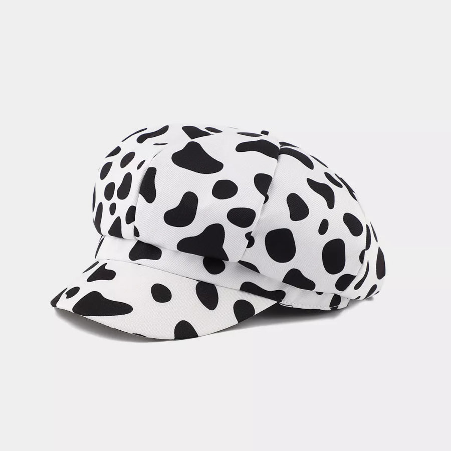 Animal Print Newsboy Hat Cow Print / One Size Apparel and Accessories