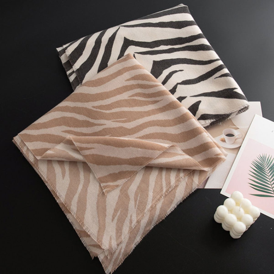 Animal Print Polyester Scarf Apparel and Accessories