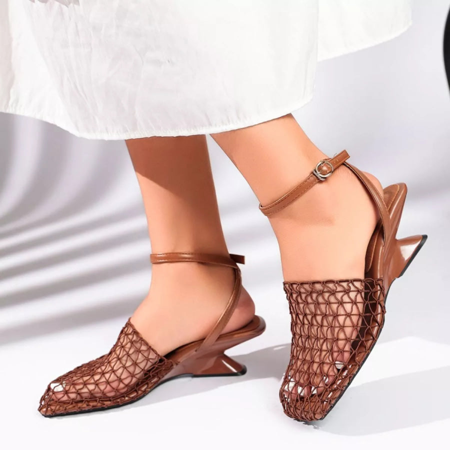 Ankle Strap Heeled Sandals Apparel and Accessories