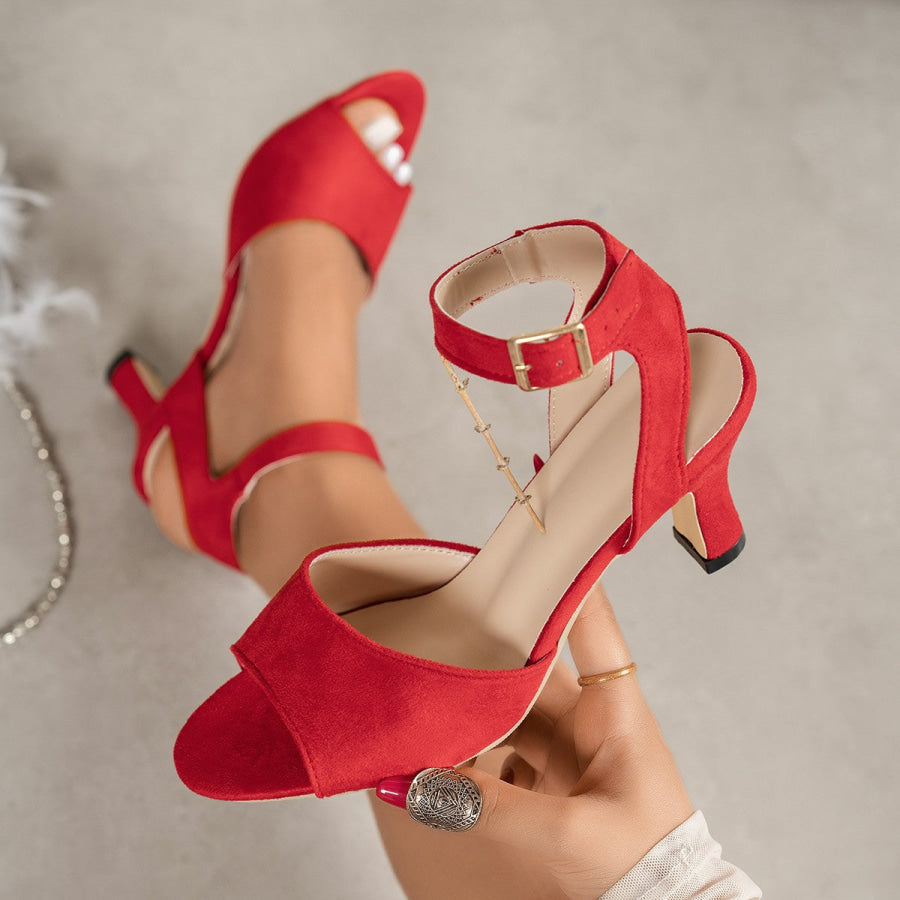 Ankle Strap High Heel Sandals Apparel and Accessories