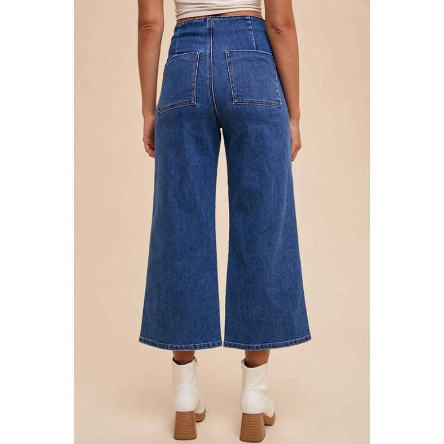 Annie Wear Button Fly High Waist Jeans Apparel and Accessories