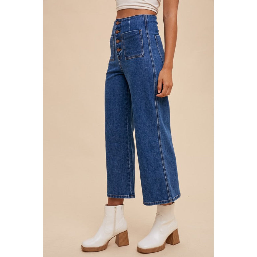 Annie Wear Button Fly High Waist Jeans Apparel and Accessories