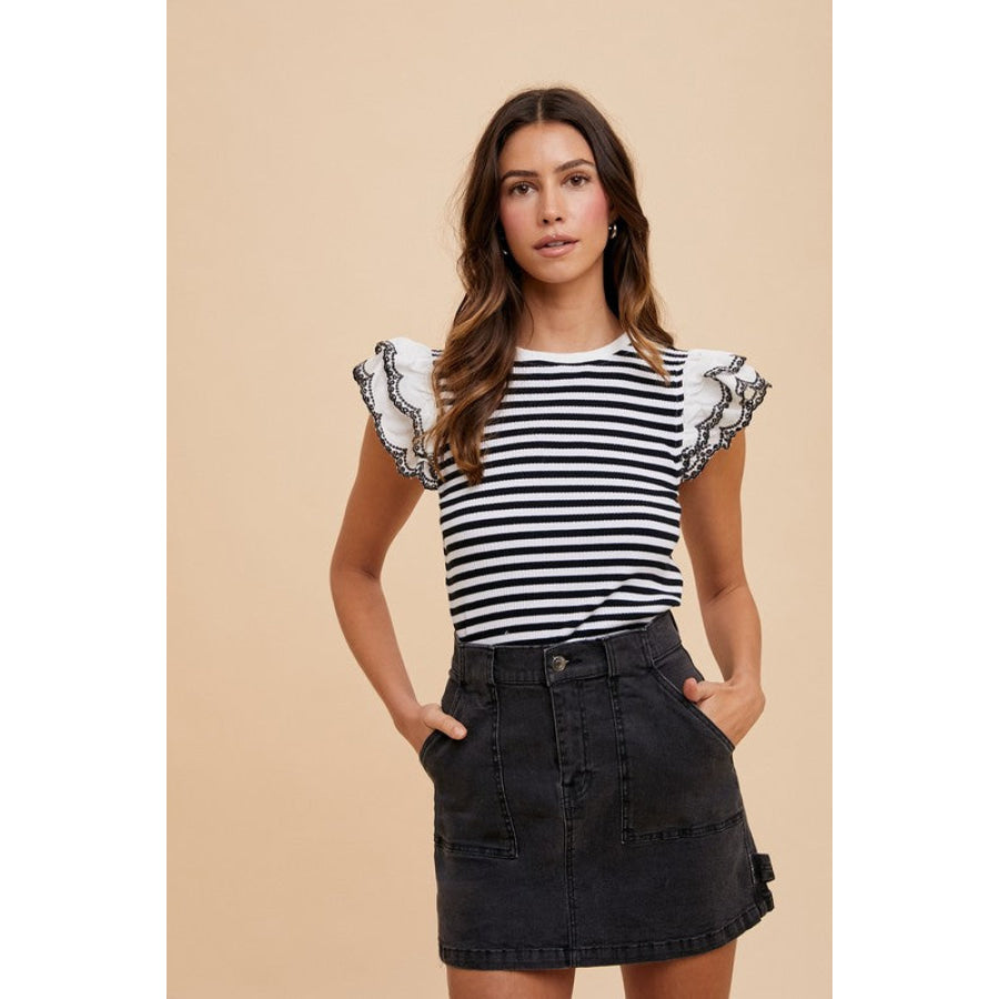 Annie Wear Cargo Denim Mini Skirt Apparel and Accessories