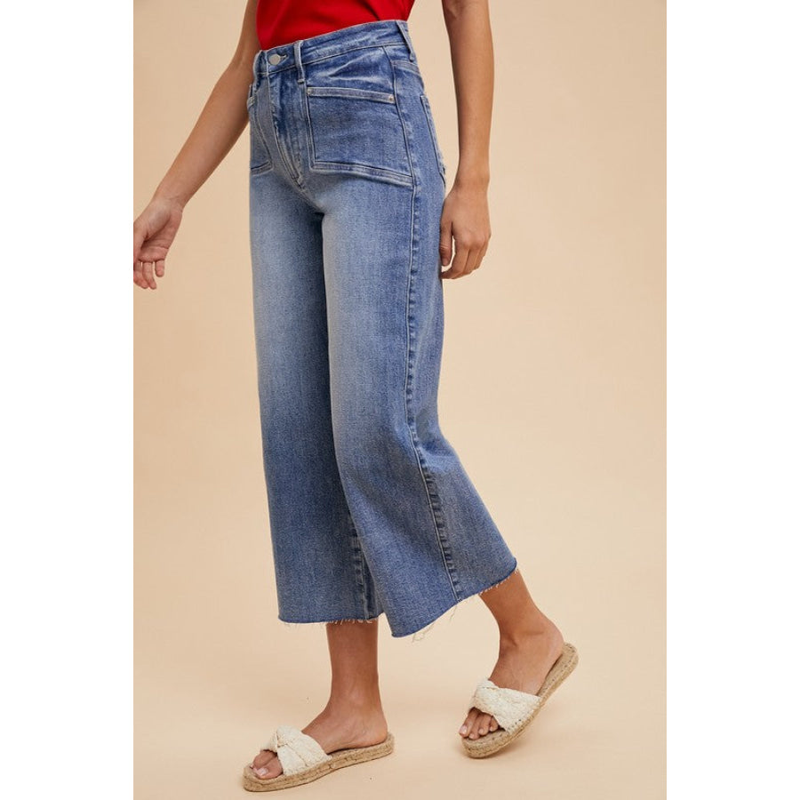 Annie Wear High Rise Wide Leg Jeans Apparel and Accessories