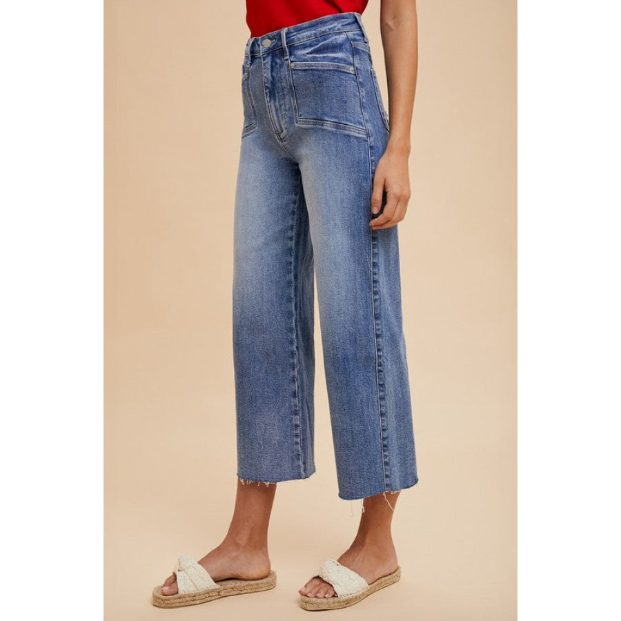 Annie Wear High Rise Wide Leg Jeans Apparel and Accessories