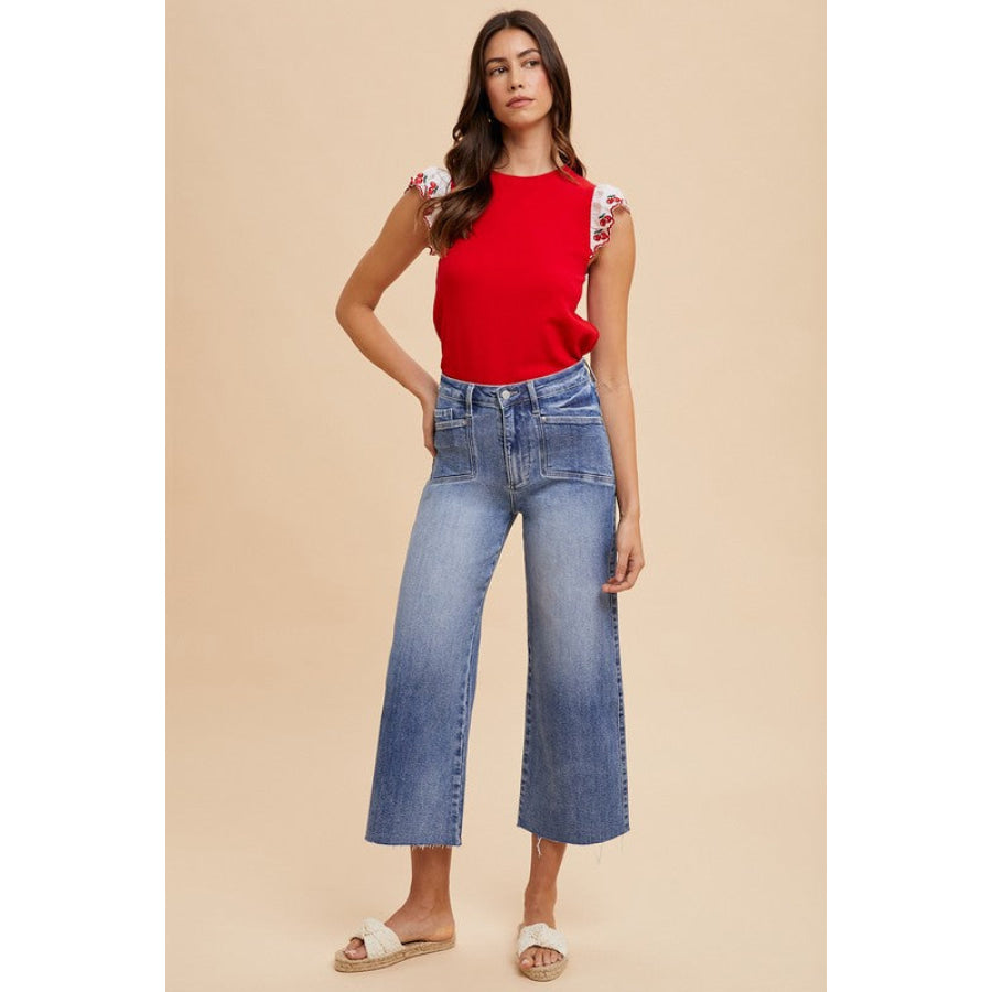 Annie Wear High Rise Wide Leg Jeans Apparel and Accessories