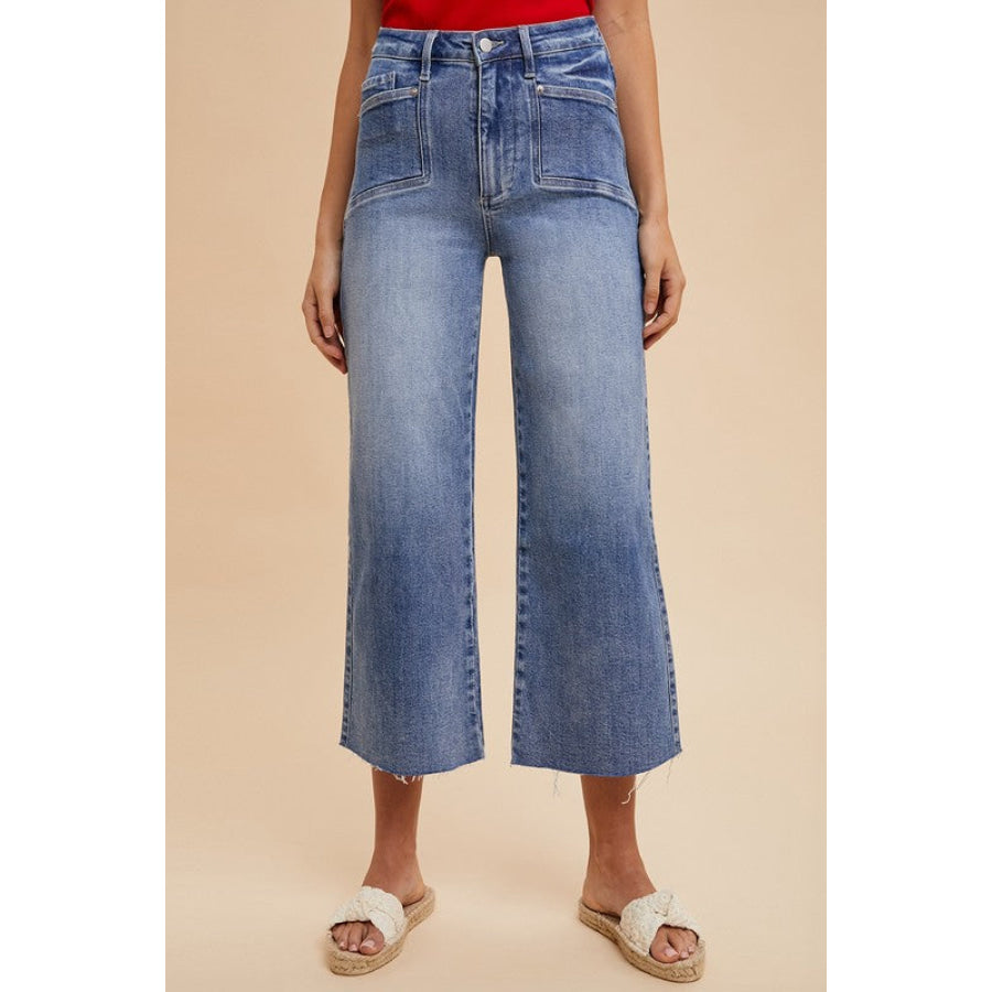 Annie Wear High Rise Wide Leg Jeans Medium / S Apparel and Accessories