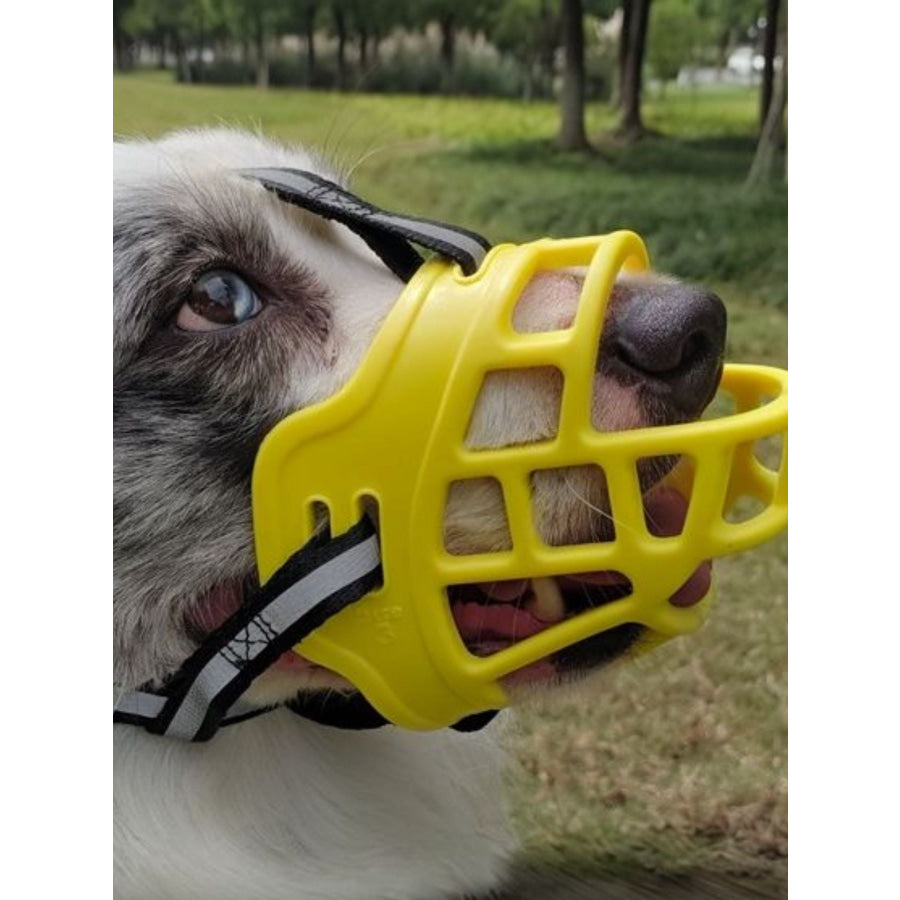 Anti-Bite Pet Muzzle Canary Yellow / 2XS Apparel and Accessories