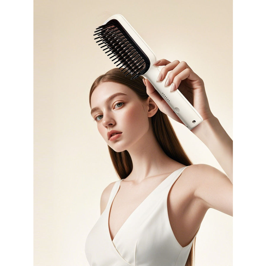Anti-Scald Hair Straightening Comb White / ONESIZE Apparel and Accessories