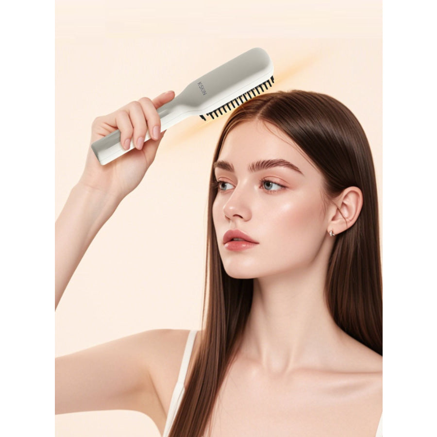 Anti-Scald Hair Straightening Comb White / ONESIZE Apparel and Accessories