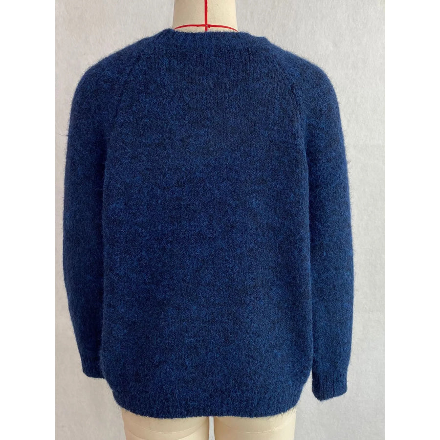 Argyle Pattern Raglan Sleeve Sweater Apparel and Accessories