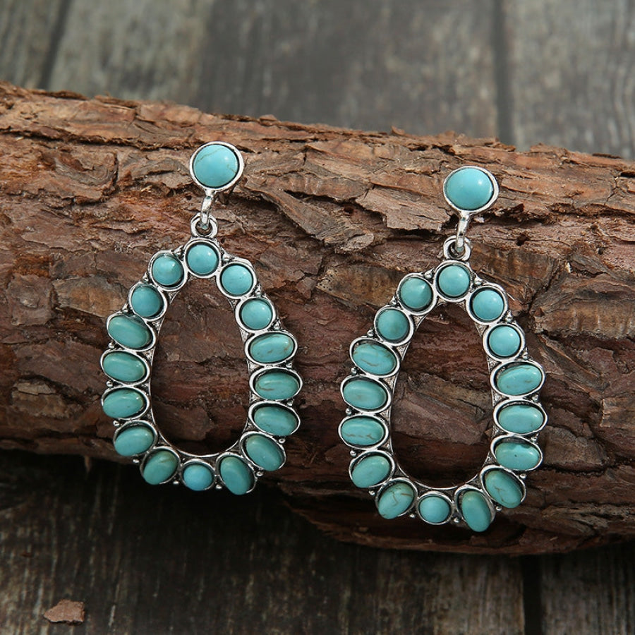 Artificial Turquoise Earrings Turquoise / One Size