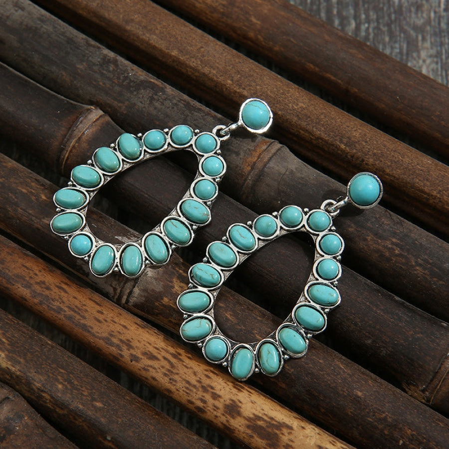 Artificial Turquoise Earrings Turquoise / One Size