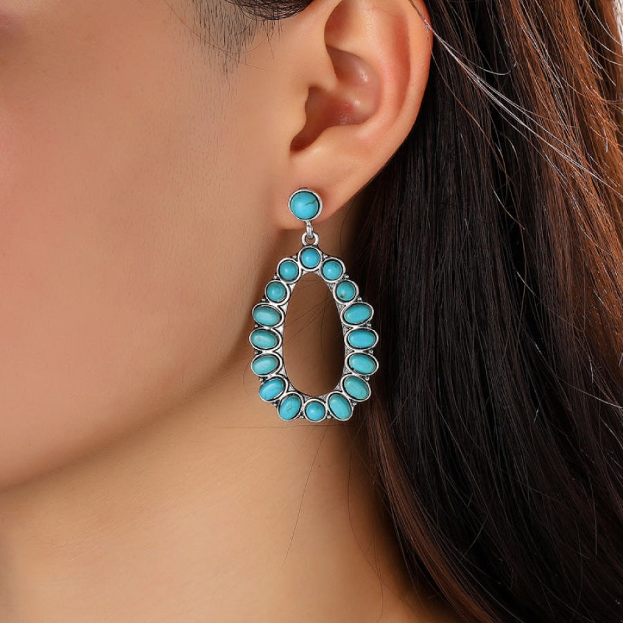 Artificial Turquoise Earrings Turquoise / One Size