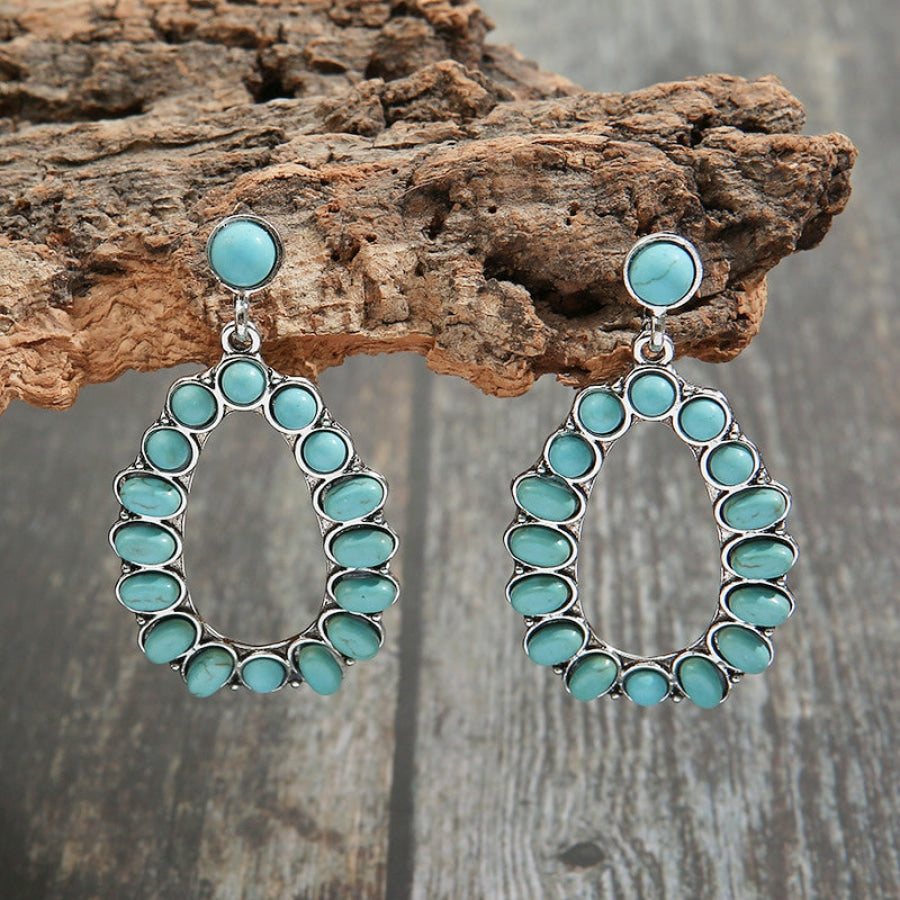 Artificial Turquoise Earrings Turquoise / One Size