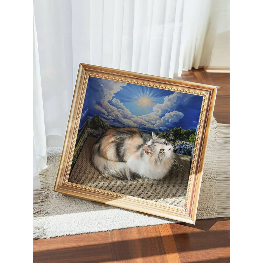 Artistic Frame Cat Scratcher Nest Flower / ONESIZE Apparel and Accessories