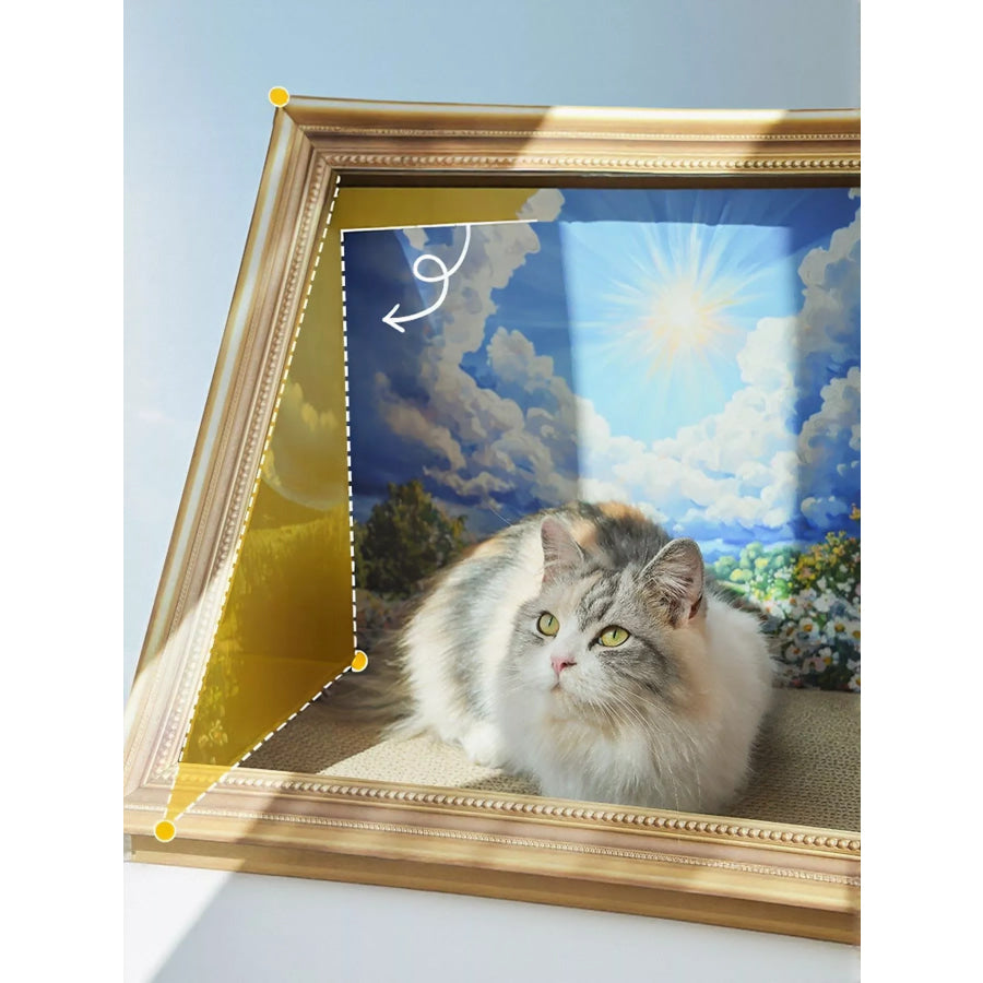 Artistic Frame Cat Scratcher Nest Flower / ONESIZE Apparel and Accessories