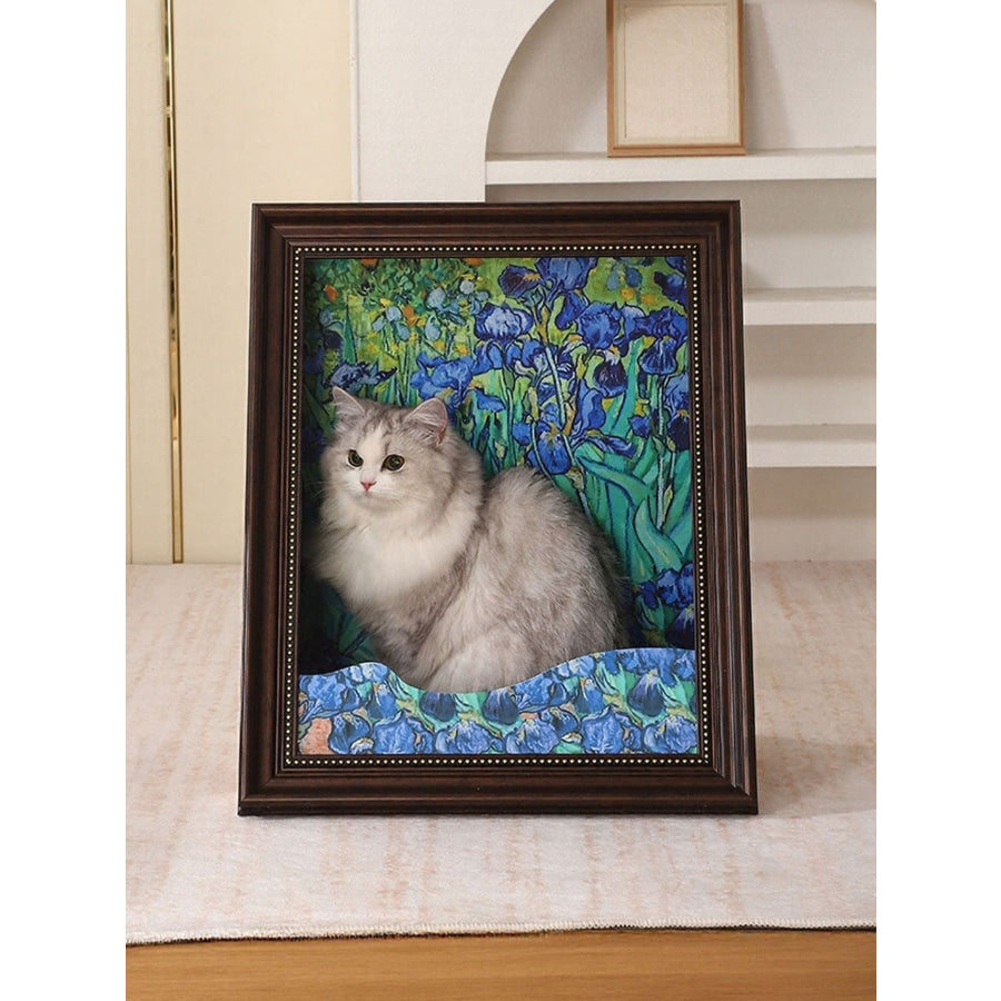 Artistic Framed Cat House Iris / ONESIZE Apparel and Accessories