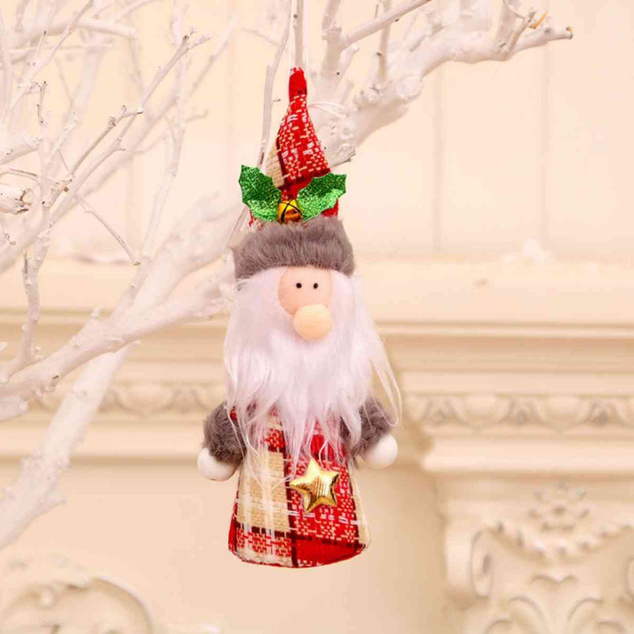 Assorted 2 - Piece Christmas Gnome Hanging Widgets Deep Red / One Size