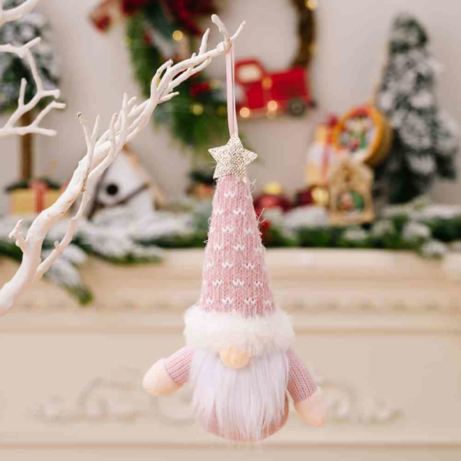 Assorted 2-Piece Faceless Gnome Hanging Widgets Blush Pink / One Size