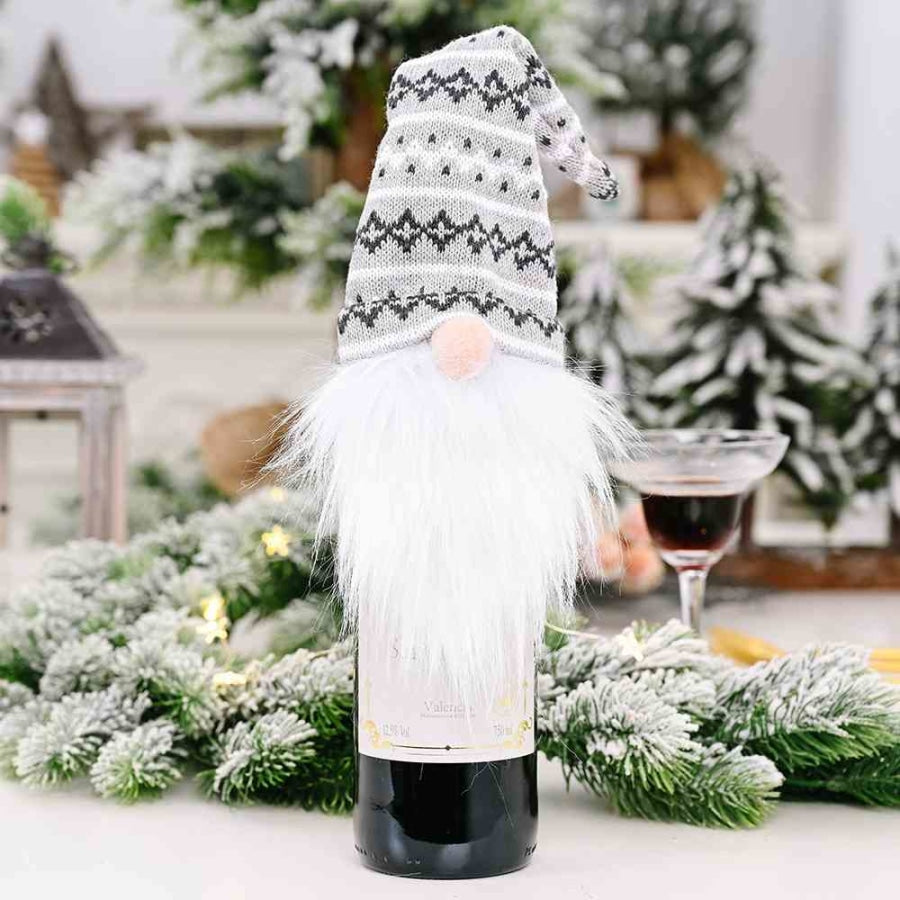 Assorted 2-Piece Wine Bottle Covers Style A / One Size