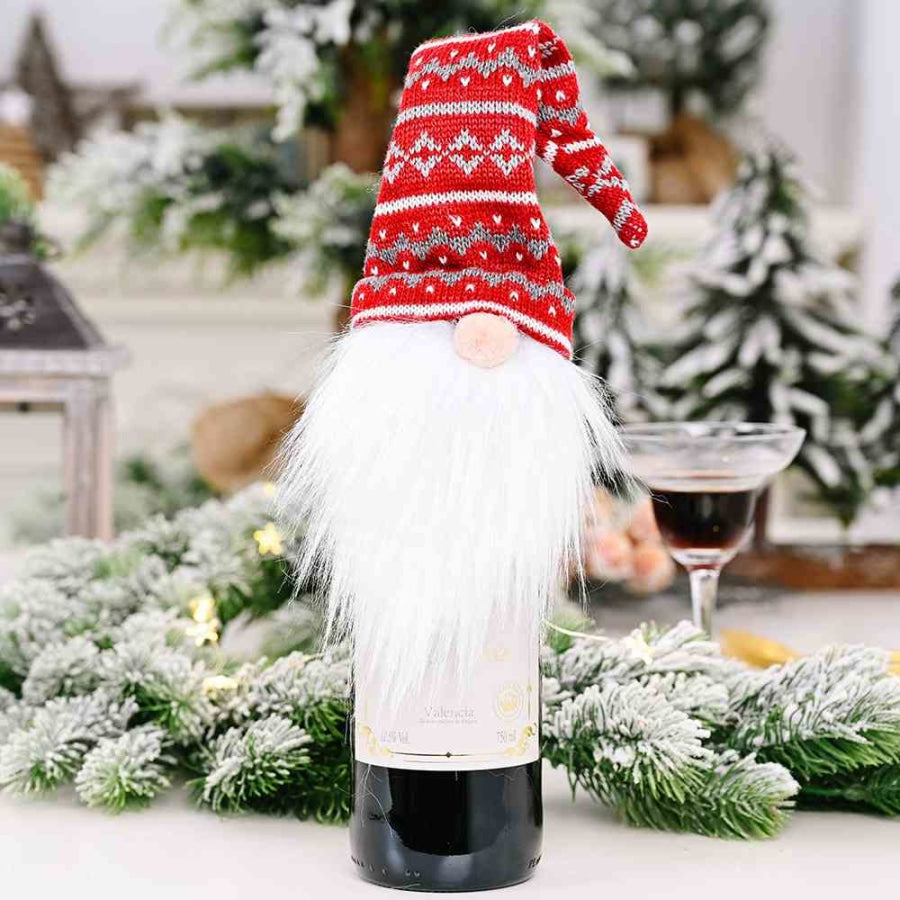 Assorted 2-Piece Wine Bottle Covers Style D / One Size