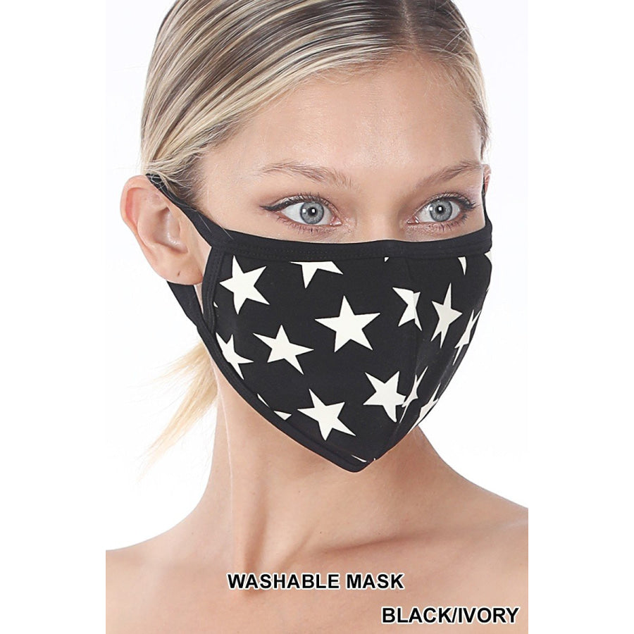 NEW! Assorted Print Masks - Poly/Cotton with Cotton Lining Face Cover