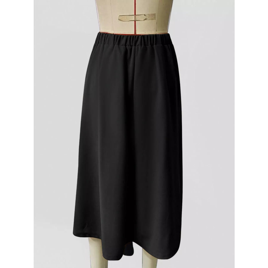 Asymmetrical Hem A-Line Skirt Apparel and Accessories