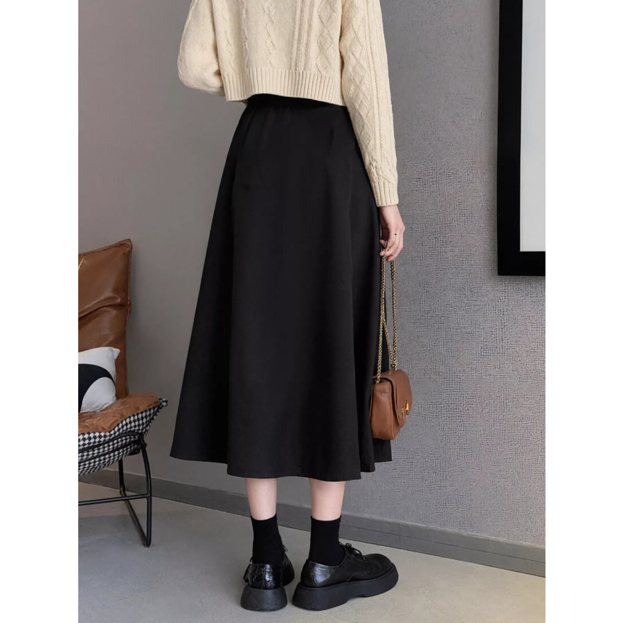 Asymmetrical Hem A-Line Skirt Apparel and Accessories