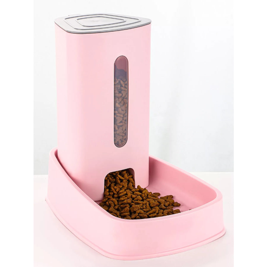 Automatic Food Dispenser Pet Bowl Blush Pink / One Size Apparel and Accessories