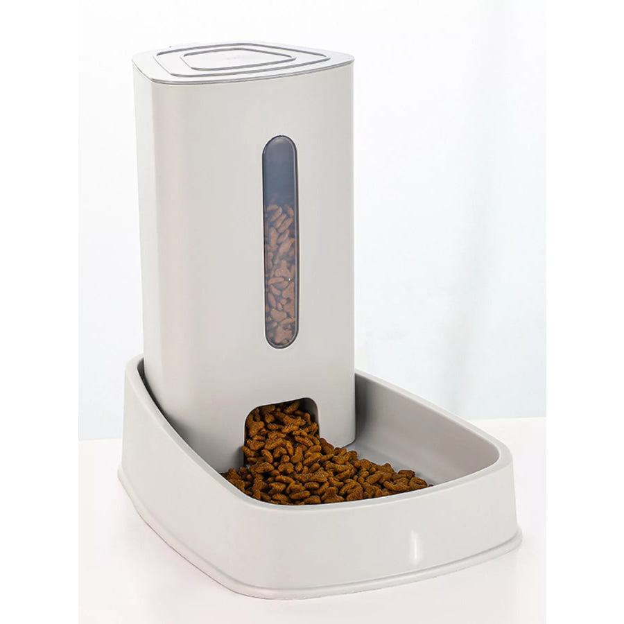 Automatic Food Dispenser Pet Bowl Light Gray / One Size Apparel and Accessories