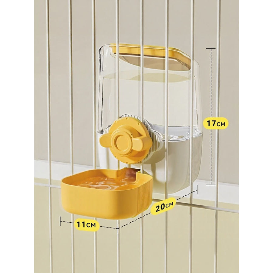 Automatic Pet Feeder & Waterer Yellow Drinking 1000ml / One Size Apparel and Accessories