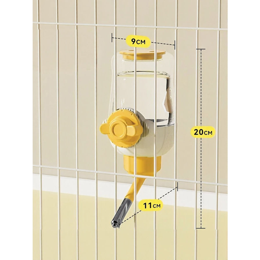 Automatic Pet Feeder & Waterer Yellow Drinking 900ml / One Size Apparel and Accessories