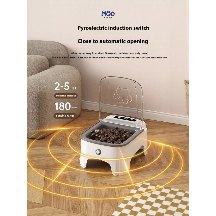 Automatic Pet Feeder with Elevated Bowl Apparel and Accessories