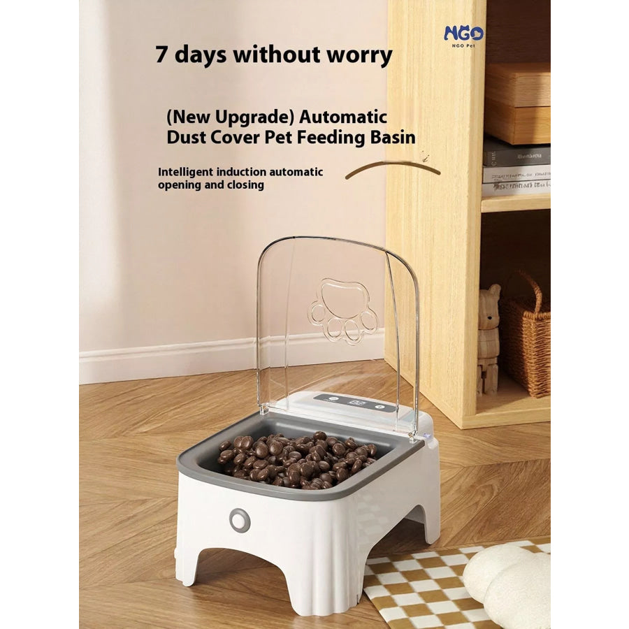 Automatic Pet Feeder with Elevated Bowl Apparel and Accessories