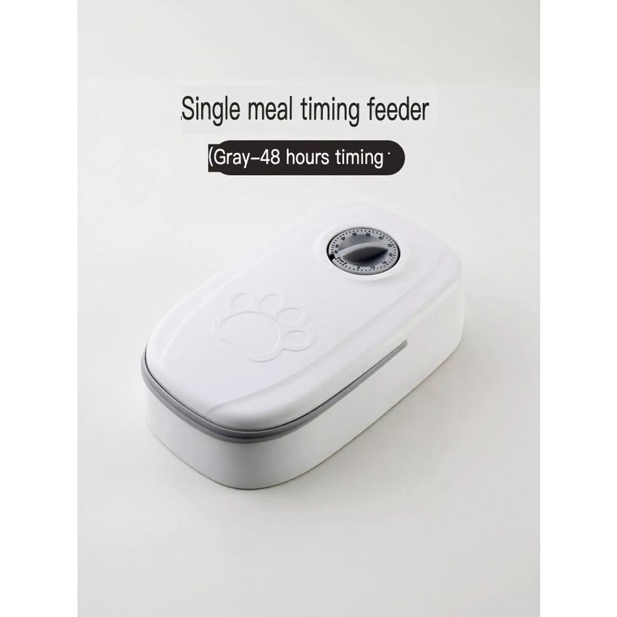 Automatic Pet Feeder with Portion Control Grey / One Size Apparel and Accessories