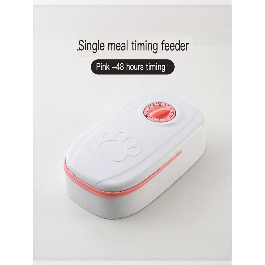 Automatic Pet Feeder with Portion Control Pink / One Size Apparel and Accessories