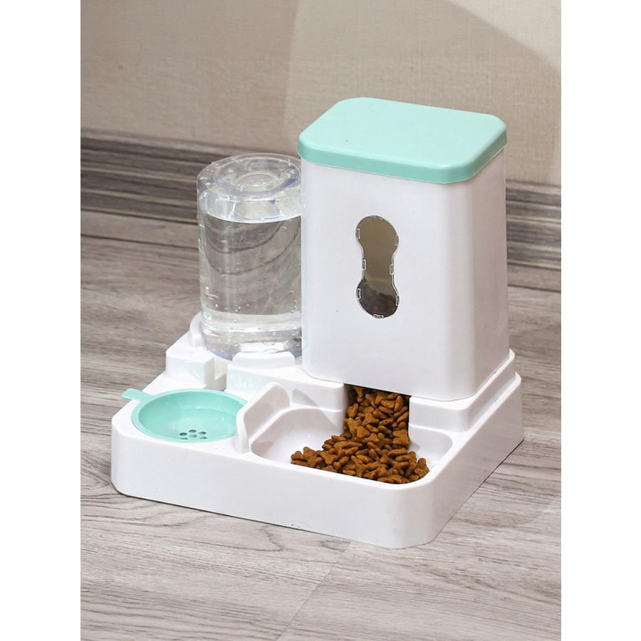 Automatic Pet Food and Water Dispenser Mint Green / One Size Apparel and Accessories