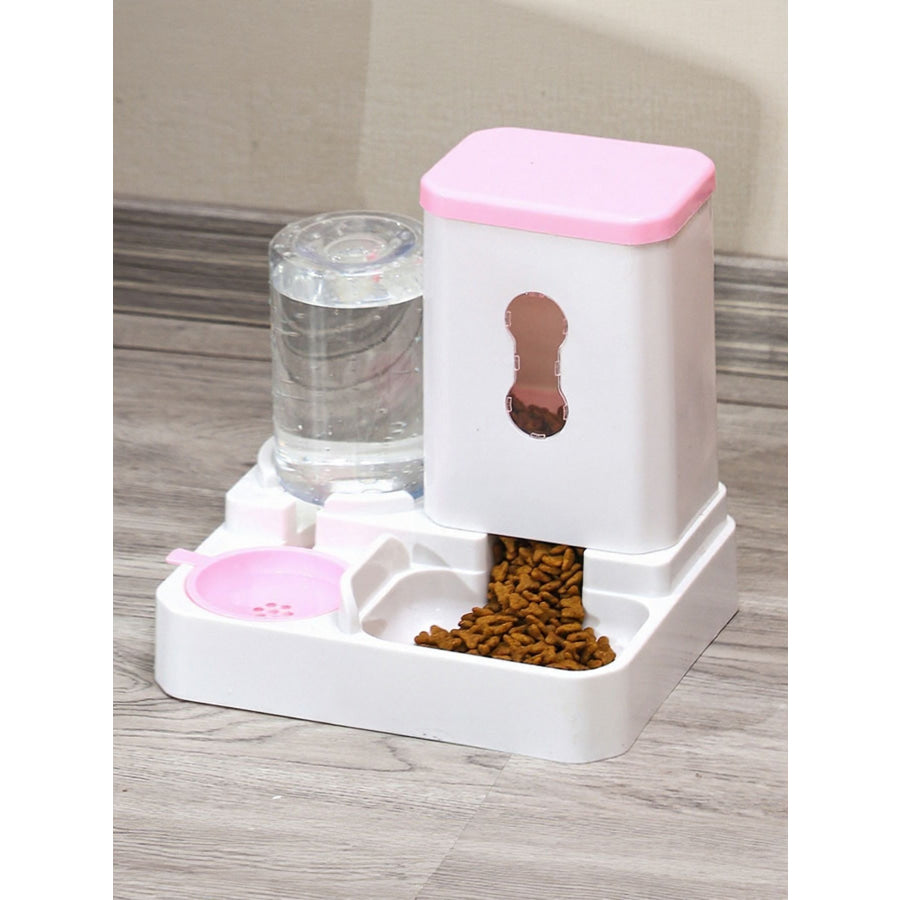Automatic Pet Food and Water Dispenser Pink / One Size Apparel and Accessories