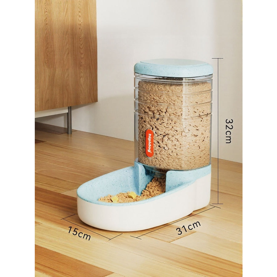 Automatic Pet Food and Water Dispenser Set Light Blue Feeding(3.8L) / One Size Apparel and Accessories