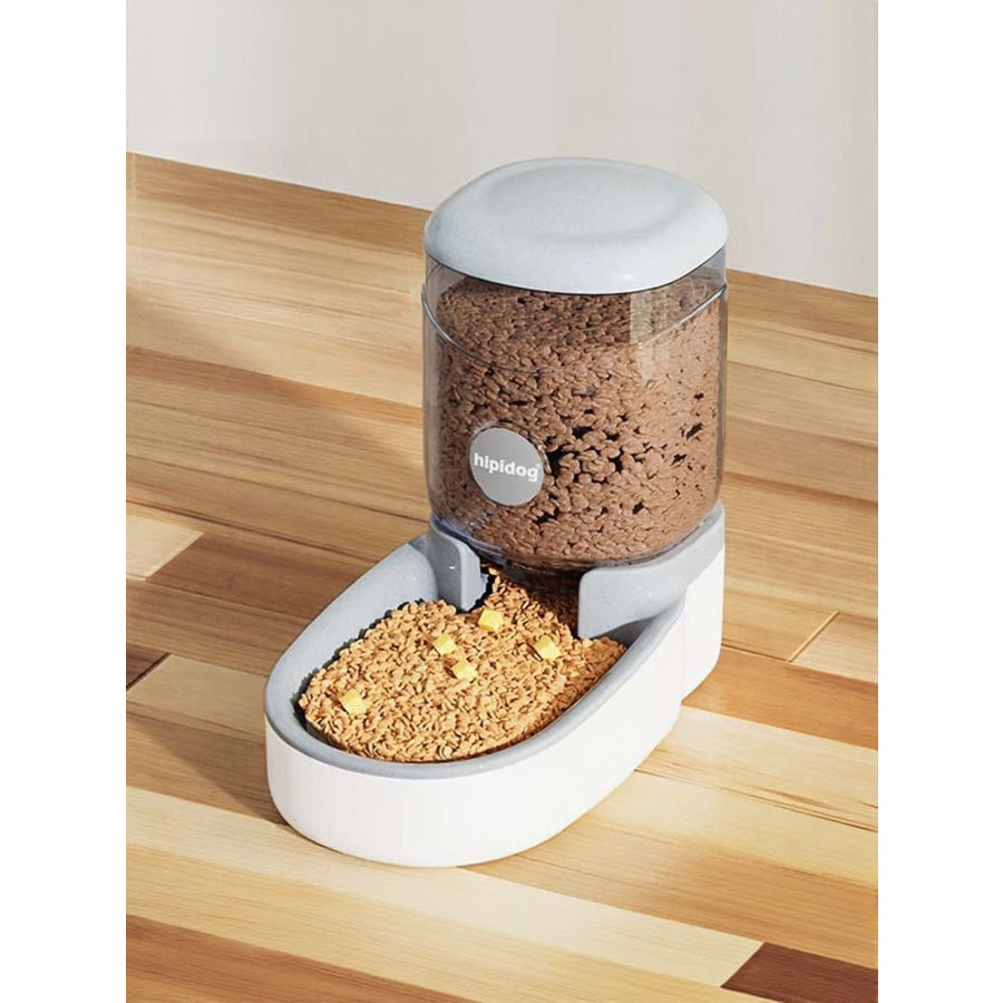 Automatic Pet Food and Water Dispenser Set Light Gray Feeding(4L) / One Size Apparel and Accessories