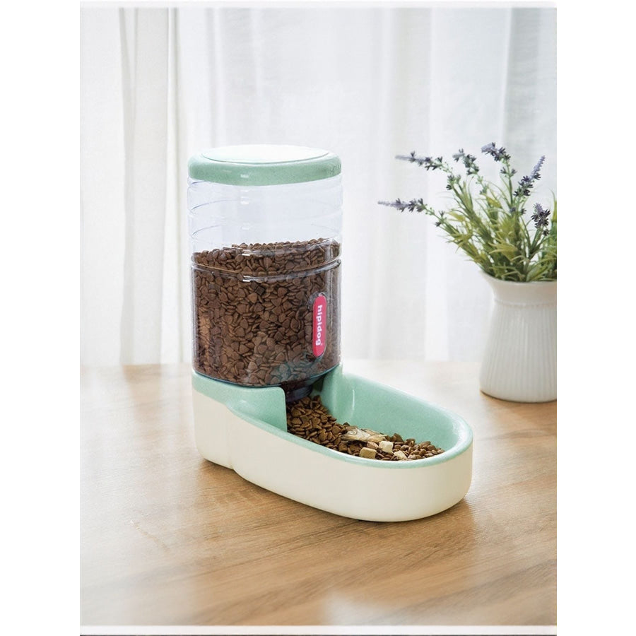 Automatic Pet Food and Water Dispenser Set Light Green Feeding(3.8L) / One Size Apparel and Accessories