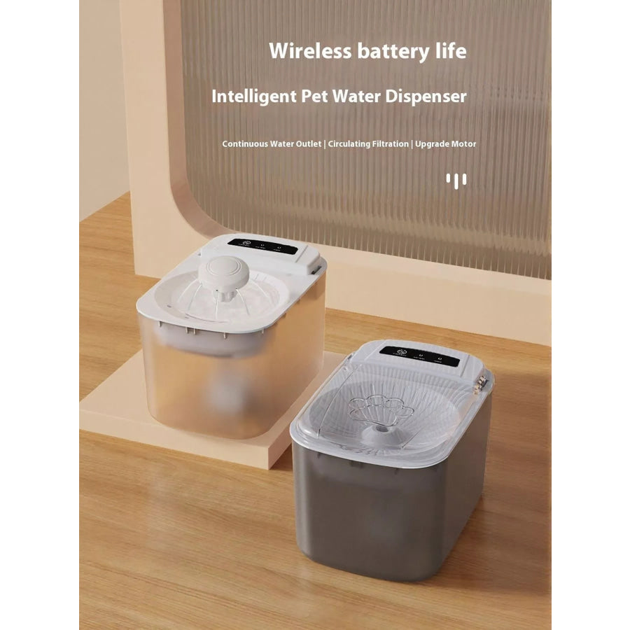 Automatic Pet Water Fountain Model A-White / One Size Apparel and Accessories