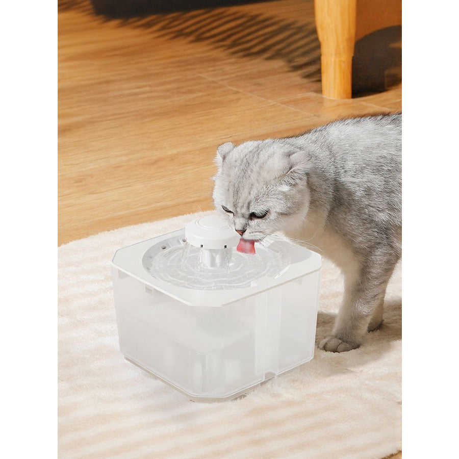 Automatic Pet Water Fountain with Circulation System Nozzle Type White / One Size Apparel and Accessories