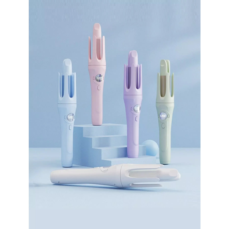 Automatic Rotating Ceramic Curling Iron Light Blue / One Size Apparel and Accessories