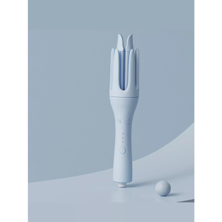 Automatic Rotating Ceramic Curling Iron Light Blue / European plug Apparel and Accessories