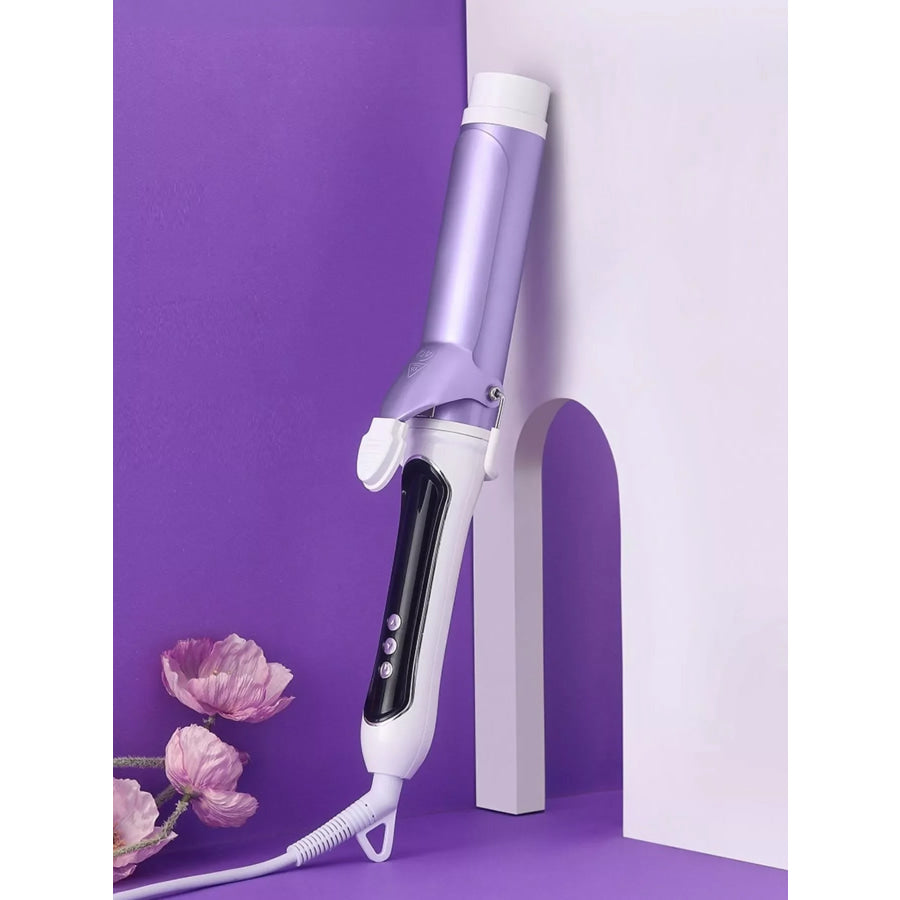 Automatic Rotating Ceramic Curling Iron Purple / European plug Apparel and Accessories
