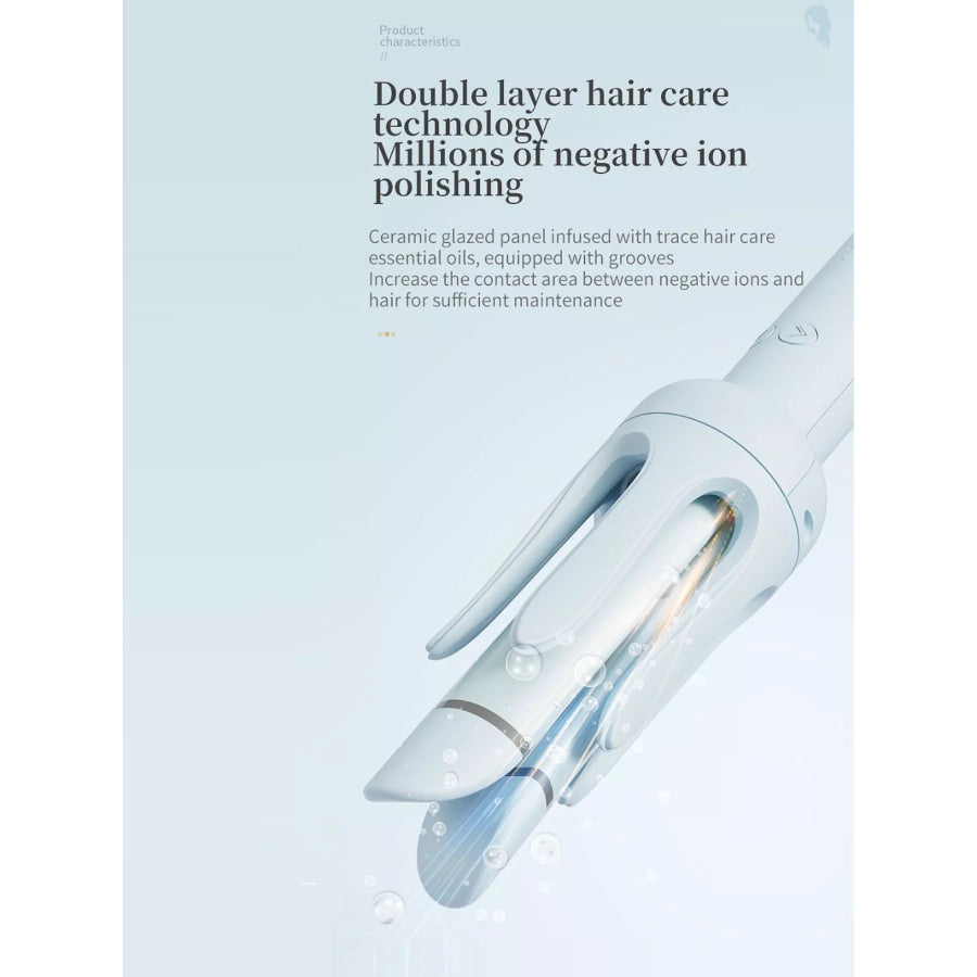 Automatic Rotating Ceramic Hair Curling Iron Apparel and Accessories